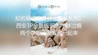 知名嫩模推女郎艾粟粟系列1 西安3P全景版 玩的不够过瘾两个小哥还要双洞一起来